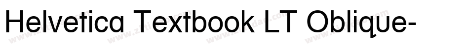 Helvetica Textbook LT Oblique字体转换